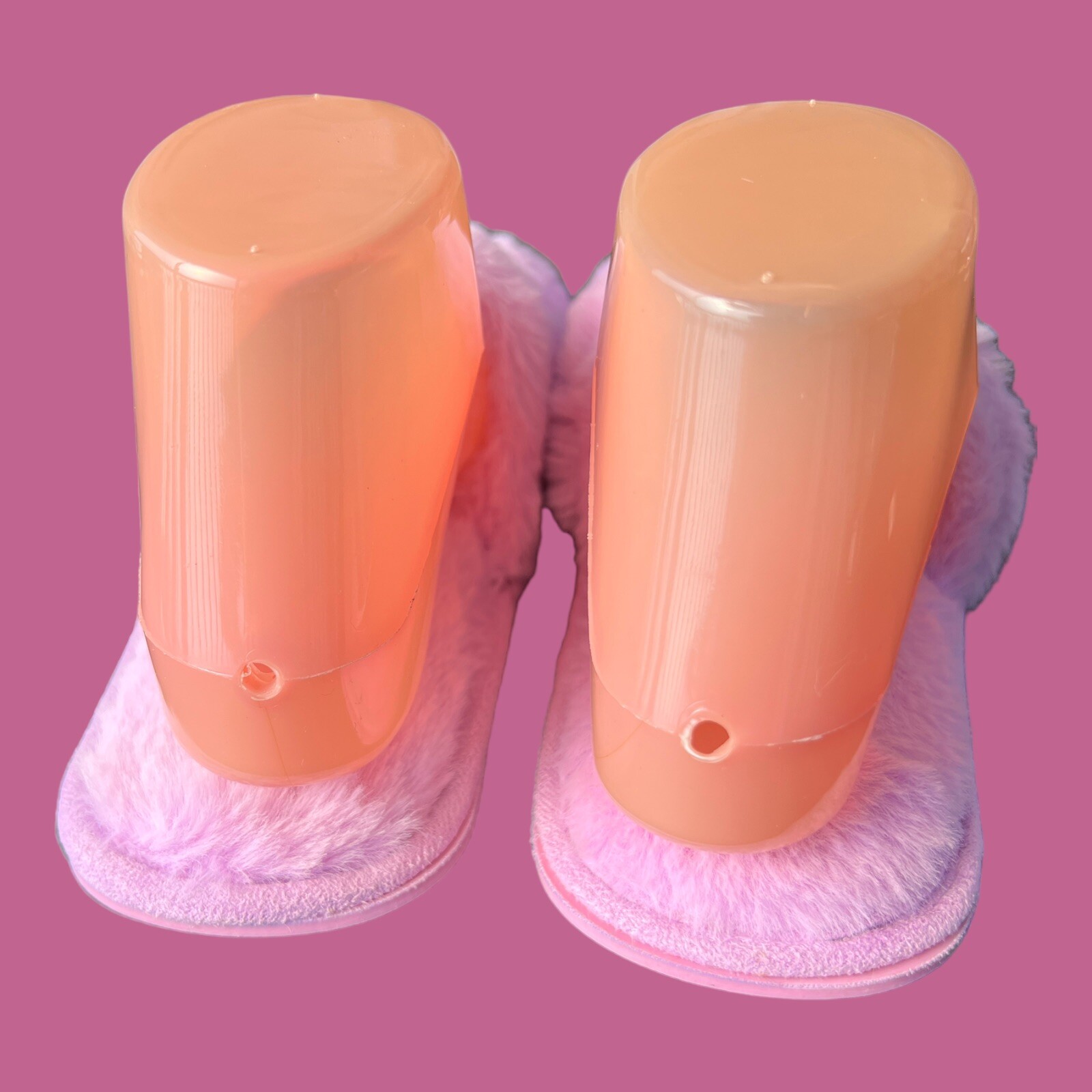 ✨NWOT EpicStep Purple Slippers Size 9 Open Toe Hard Plastic Sole