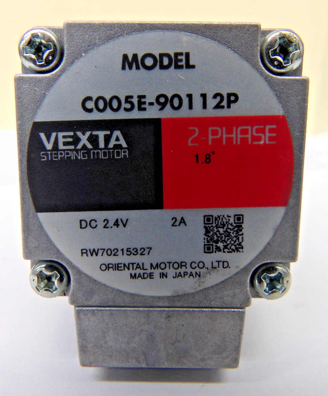 Oriental Motor Co. C005E-90112P Vexta Stepping Motor 2- Phase 1.8” DC 2.4V, 2A