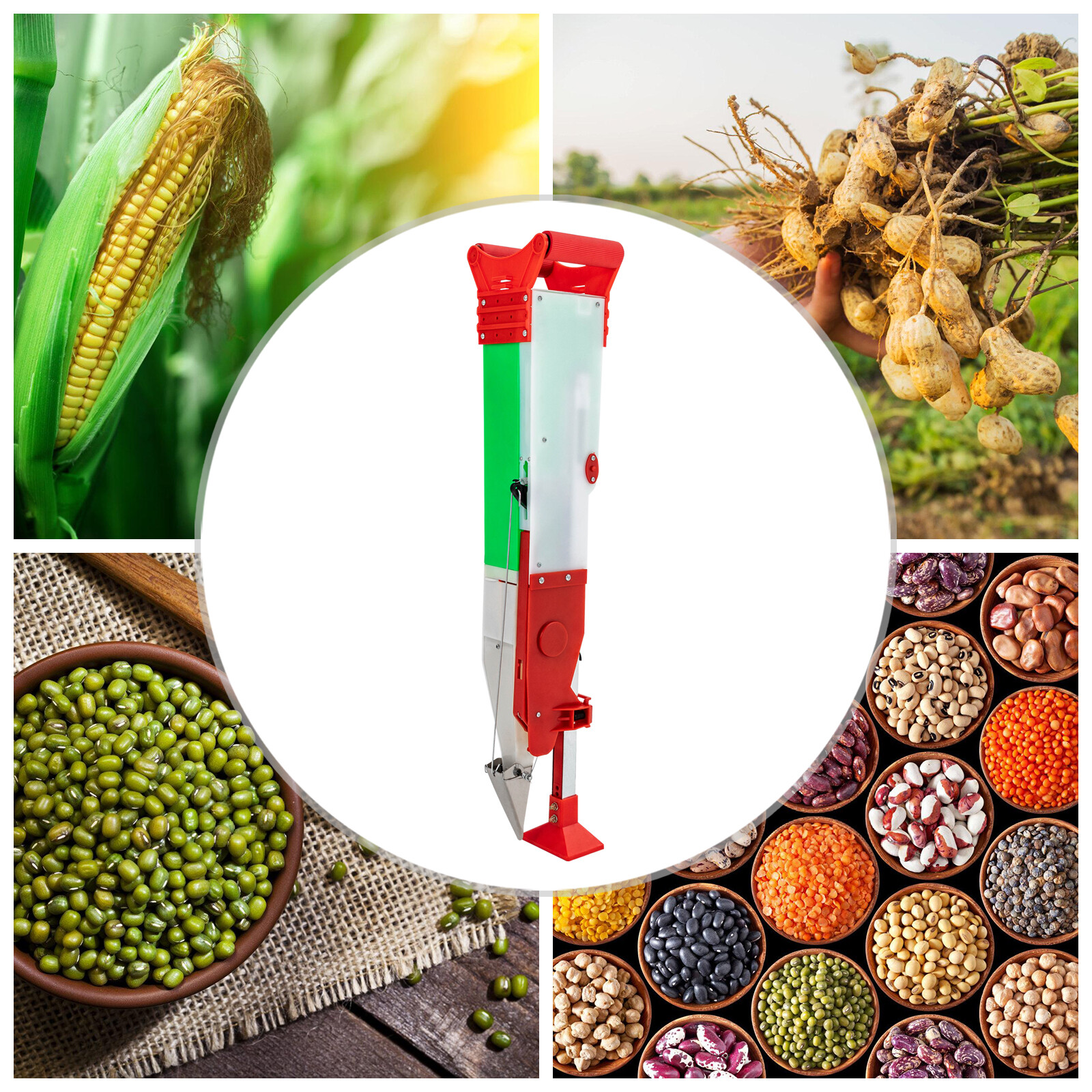 New Manual Corn Peanut Seeder Hand Tools Planter Garden Efficient US