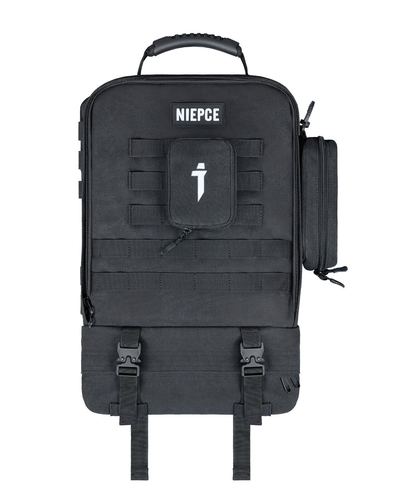 Niepce Techwear Fashion Cyberpunk Black Kanji Backpack Streetwear Casual Bag