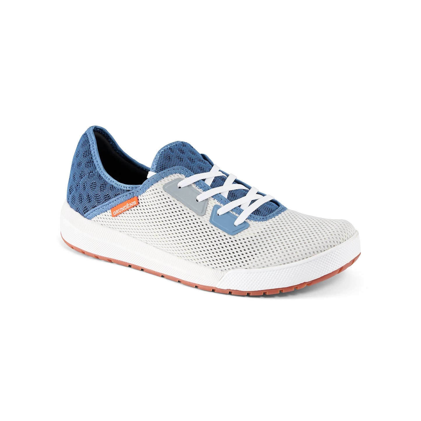 Grundens Keeper Sneaker Men’s Size 9 Anchor Oyster Grey Blue Fishing Boat Shoe
