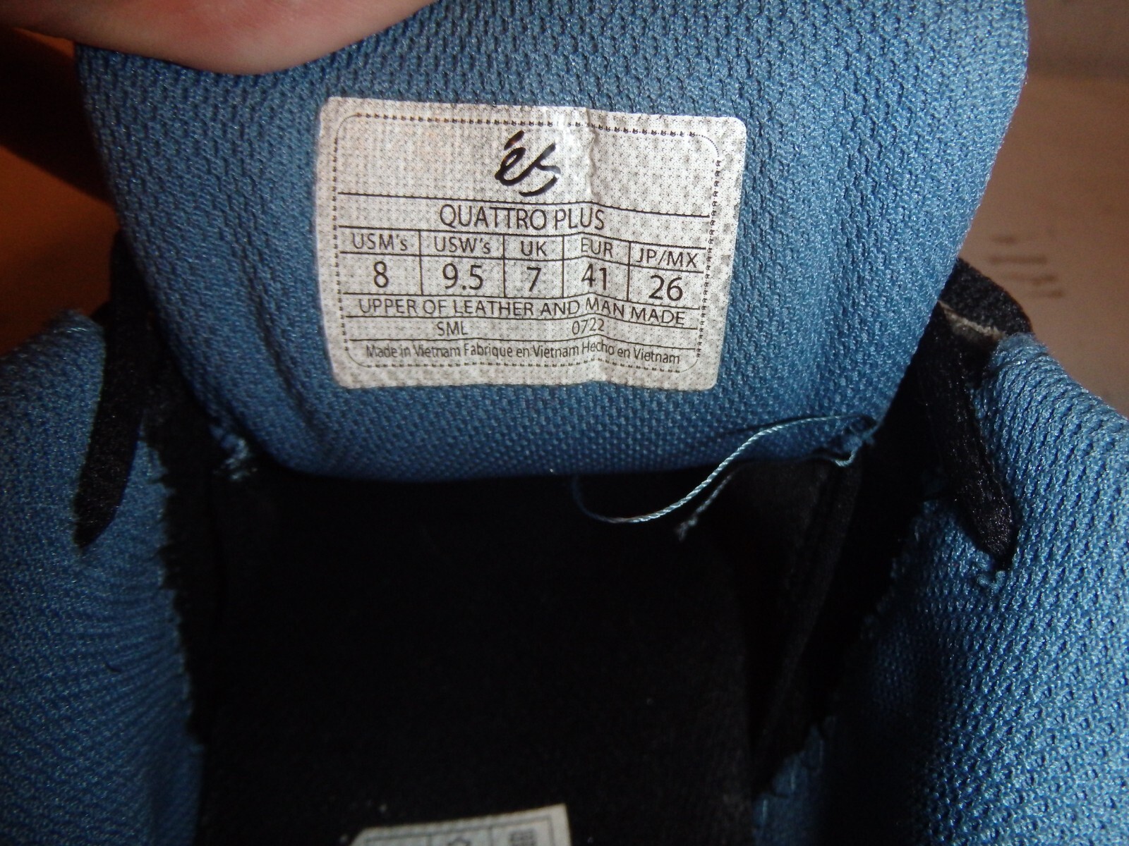 ES Quattro Plus Skate Shoes Size 8