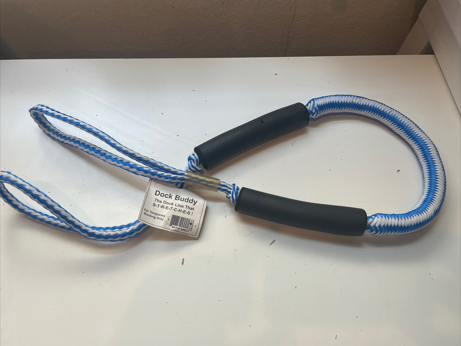 Anchor Buddy Dock Buddy Stretch Dock Line Model: DB6-BLW 6ft Blue/White