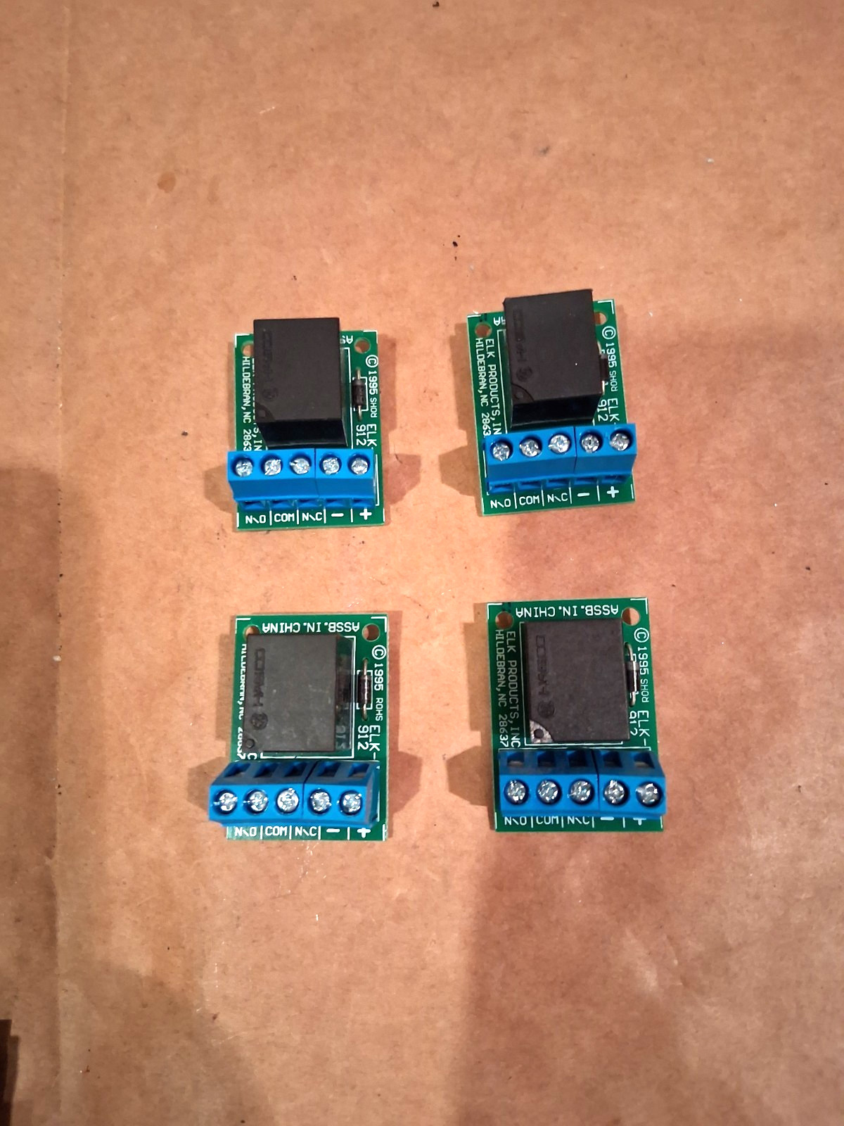 Lot of 4 ELK-912 Relay Board 5-Port
