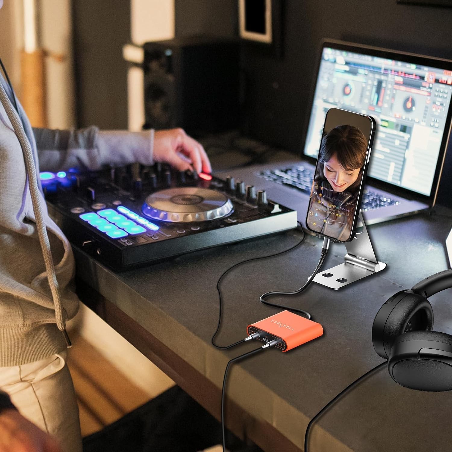 192kHz/24bit Audio Interface, Portable USB and iPhone Guitar Interfa