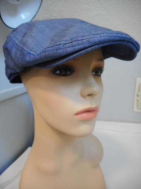 Golf Caps Pamoa Premium Headwear Hats Gatsby Style Caps Navy Blue  L/XL