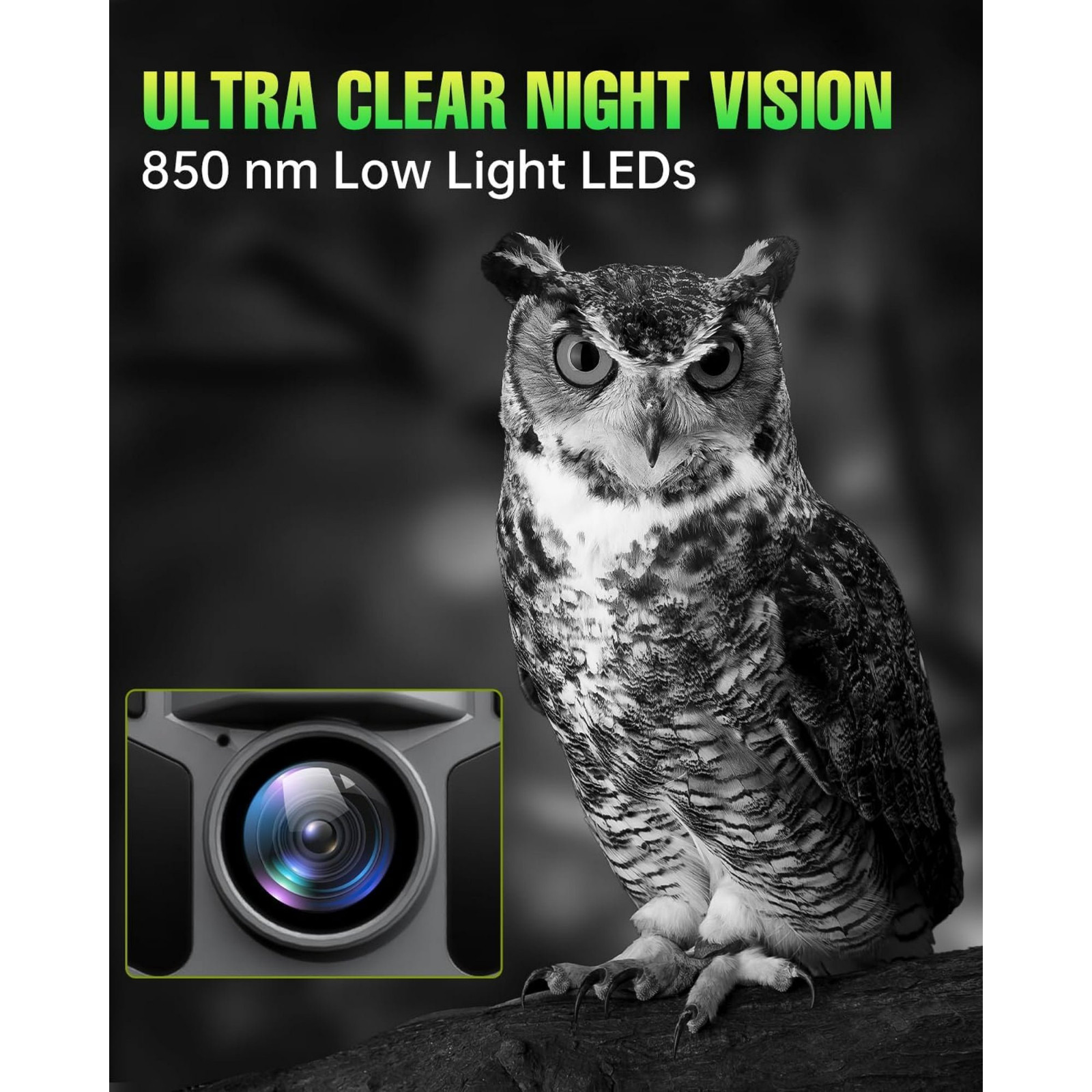 Solar Trail Camera 4K 64MP Game Camera Waterproof with 64GB Card