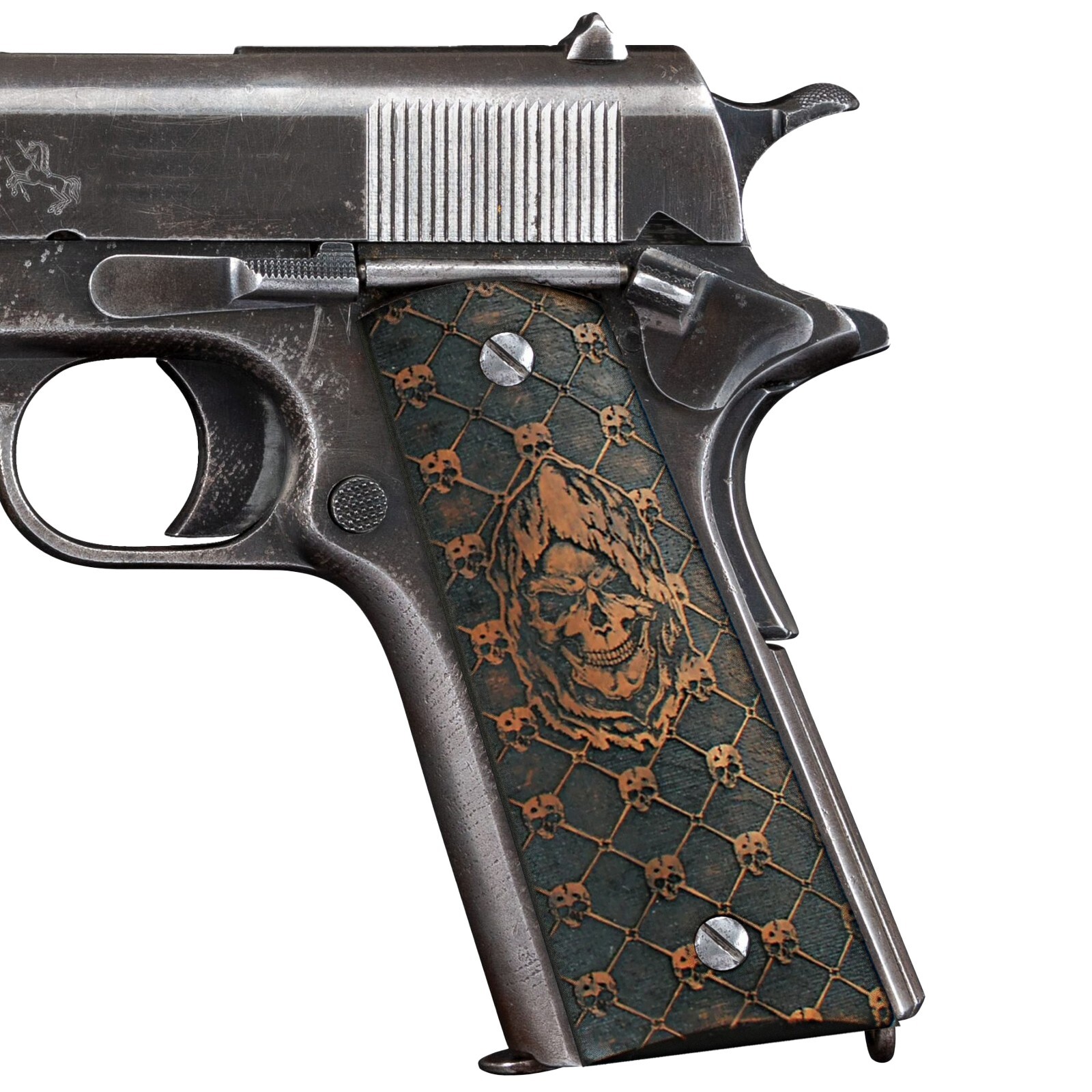 New Colt 1911 Grips Full Size Springfield_Government Turkish Walnut Wood handgun