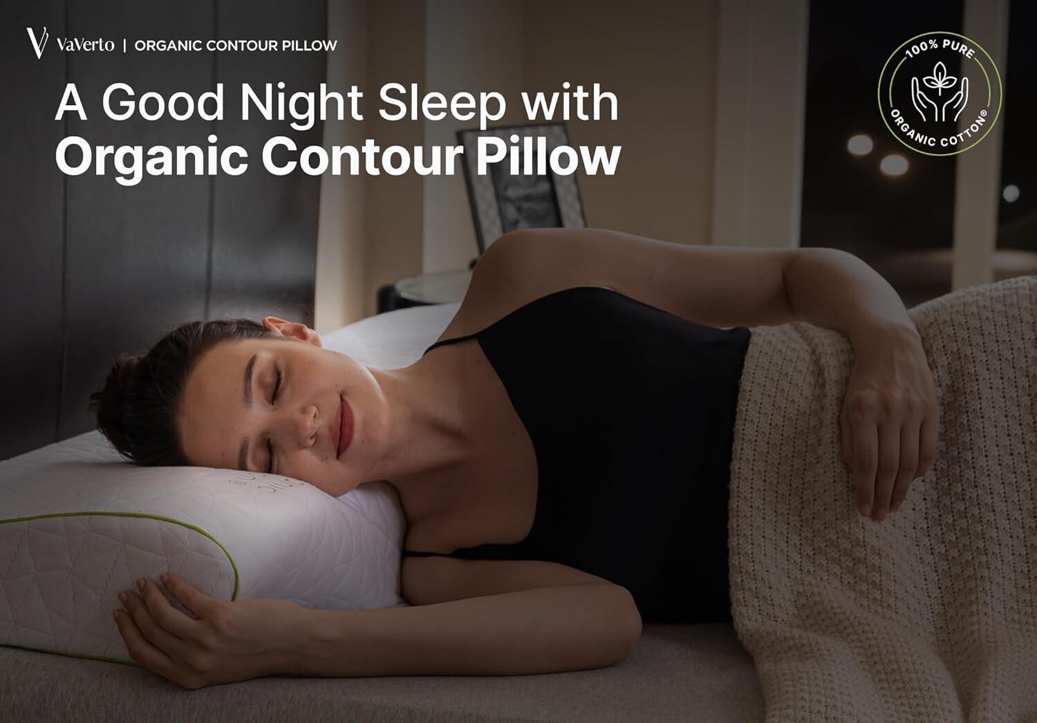 Adjustable Contour Memory Foam Pillow - Standard Size - Orthopedic Neck Support,