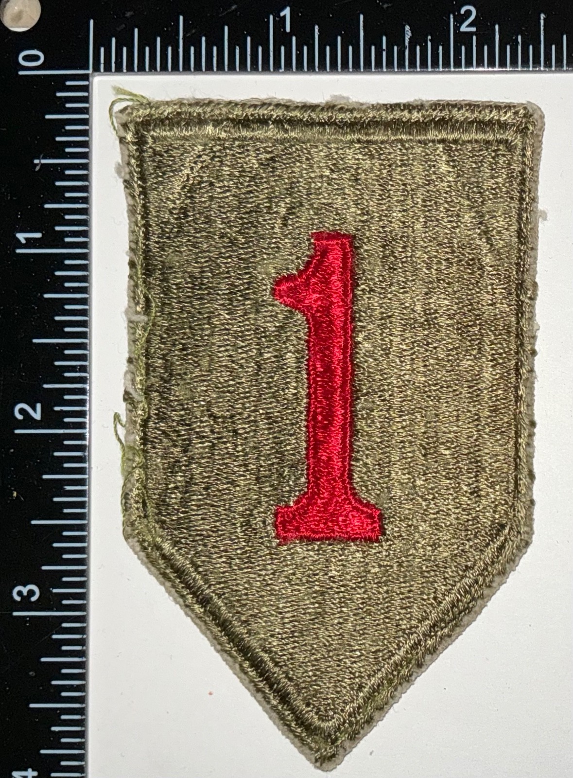 WWII US Army 1st Infantry Division THE BIG RED ONE Patch