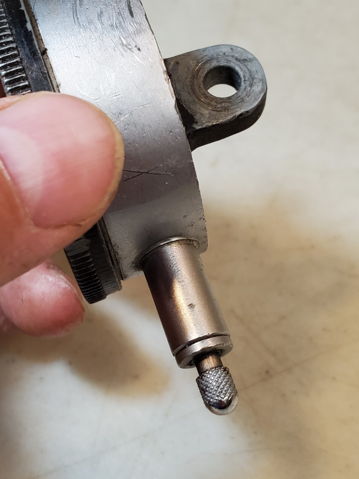2" Starrett 25-136 Dial Indicator, 0.75" Range, Missing Crystal, Working