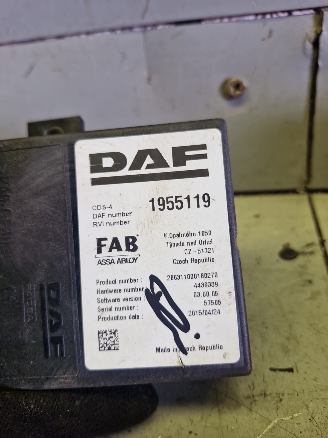 DAF XF 106 CDS4 CONTROL MODULE 1955119