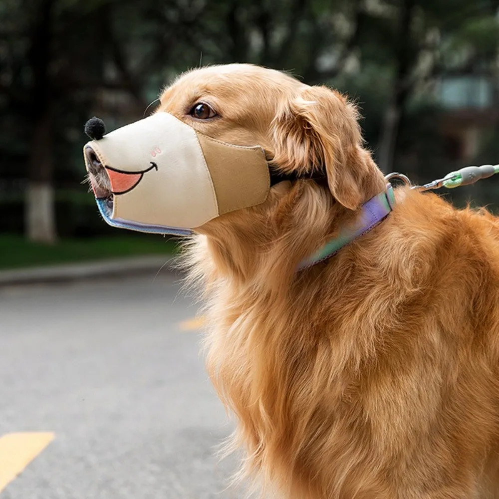 Soft Adjustable Dog Muzzle Mask Anti-indiscriminate Eating Breathable Anti-bite