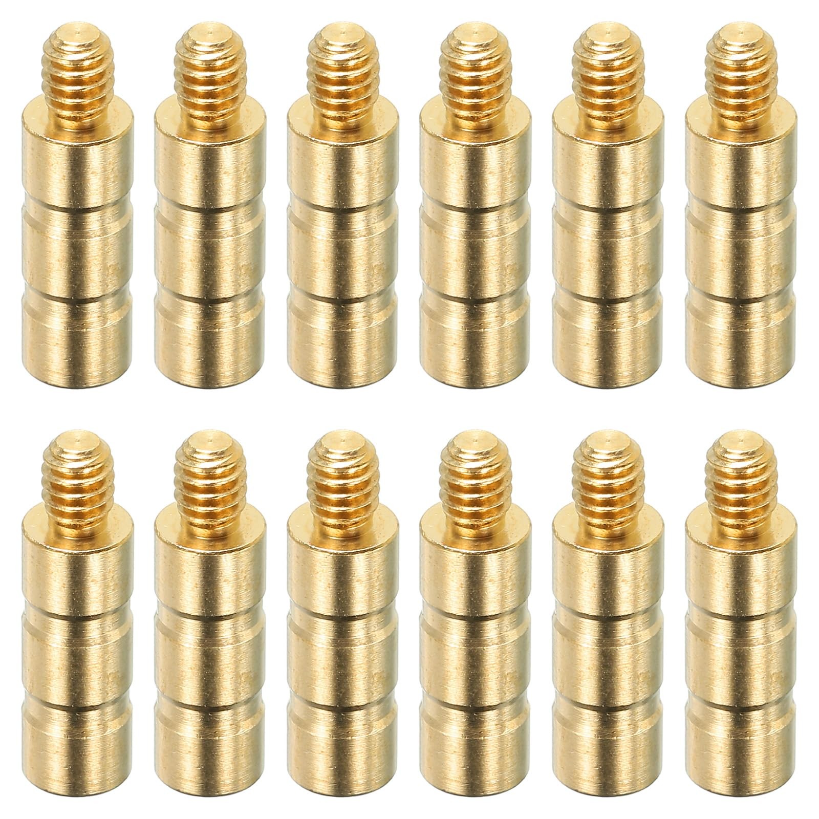 PATIKIL 50 Grain Archery Arrow Insert 0.244 Inch, 12 Pack Brass Gold Tone