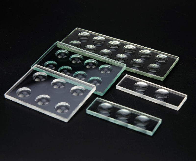 1PC Optical Glass Microscope Slides 5mm/10mmThickness Circular Concave Cavity