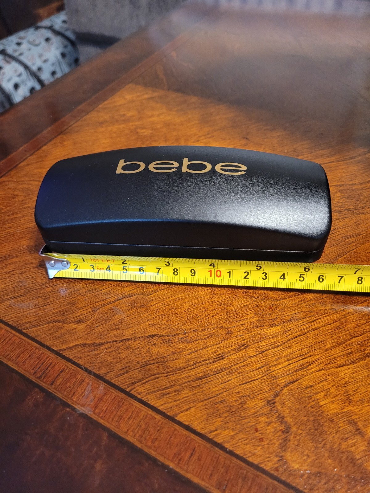 Bebe black larfe HARD SUNGLASS CASE eye glasses case