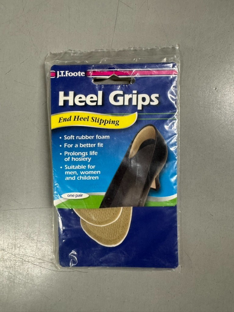 J. T. Foote Heel Grips /Pads Self Adhesive Prevent Heel Slippage