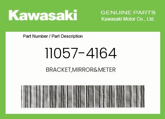 Kawasaki Genuine Bracket,Mirror&Meter - 11057-4164