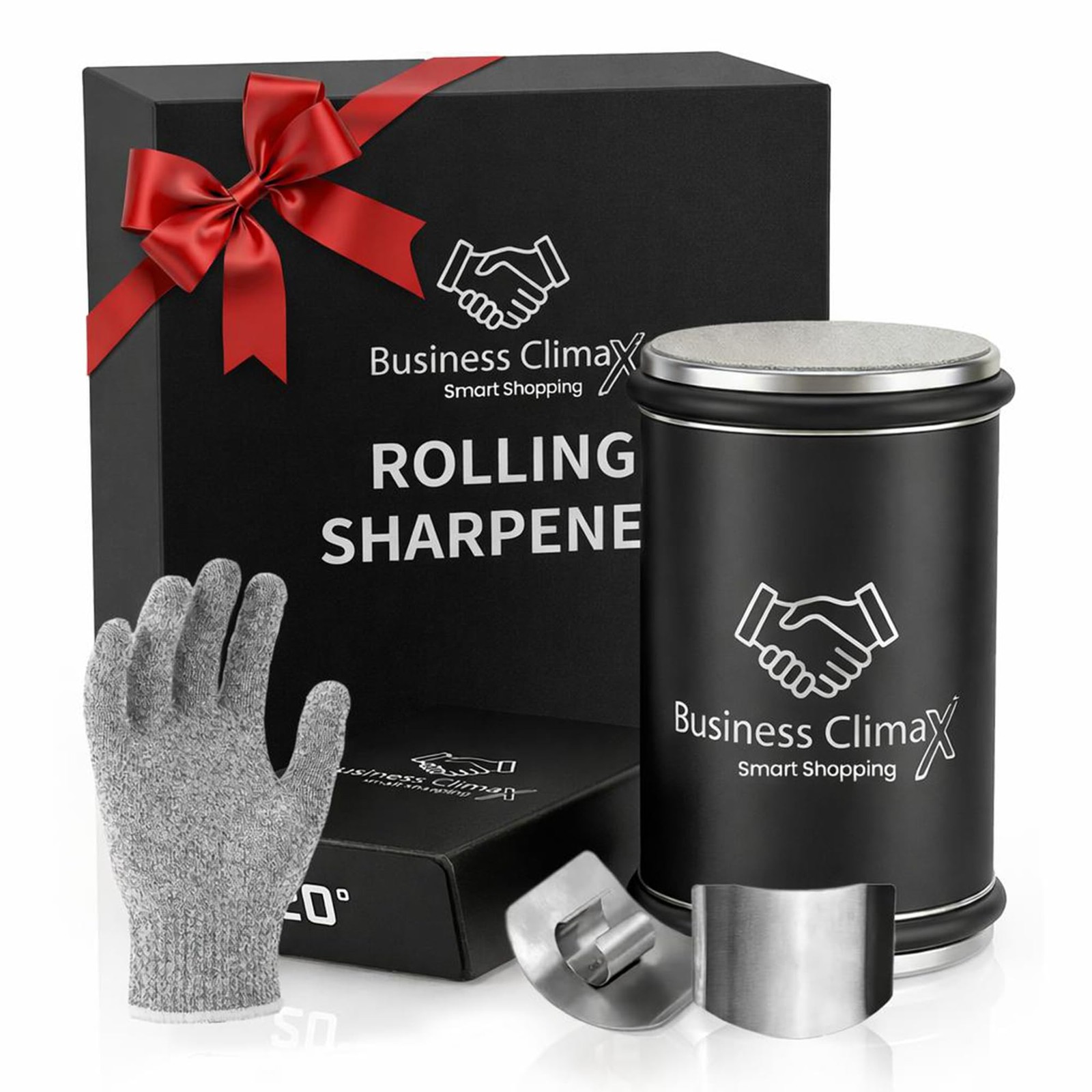 Premium Rolling Sharpener Kit – Tumbler Sharpening System with Diamond Discs,...