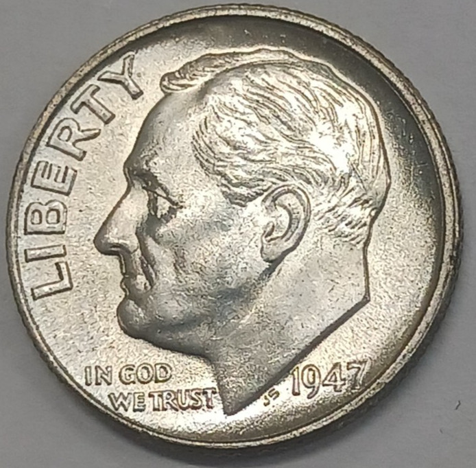 1947 Silver Roosevelt Dime BU Uncirculated