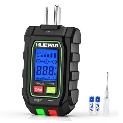 2-in-1 NCV GFCI Outlet Tester, Electrical Circuit Tracer Voltage Testers with
