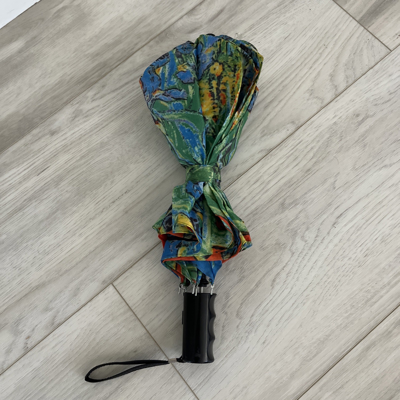 Van Gogh Irises Compact Travel Umbrella