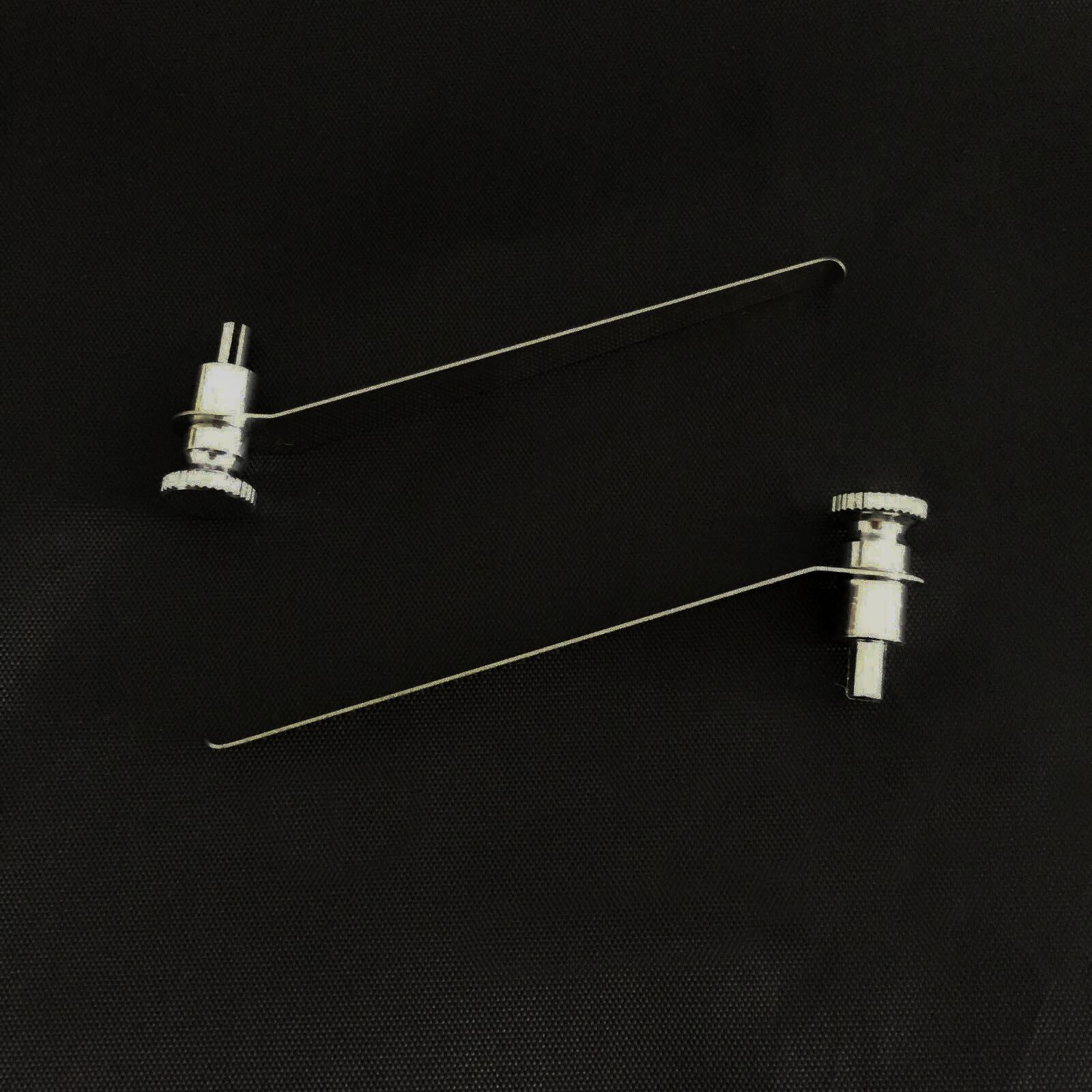 Pair Microscope Tablet Slides Clip Stage Presser Pressure Holder Stainless Steel