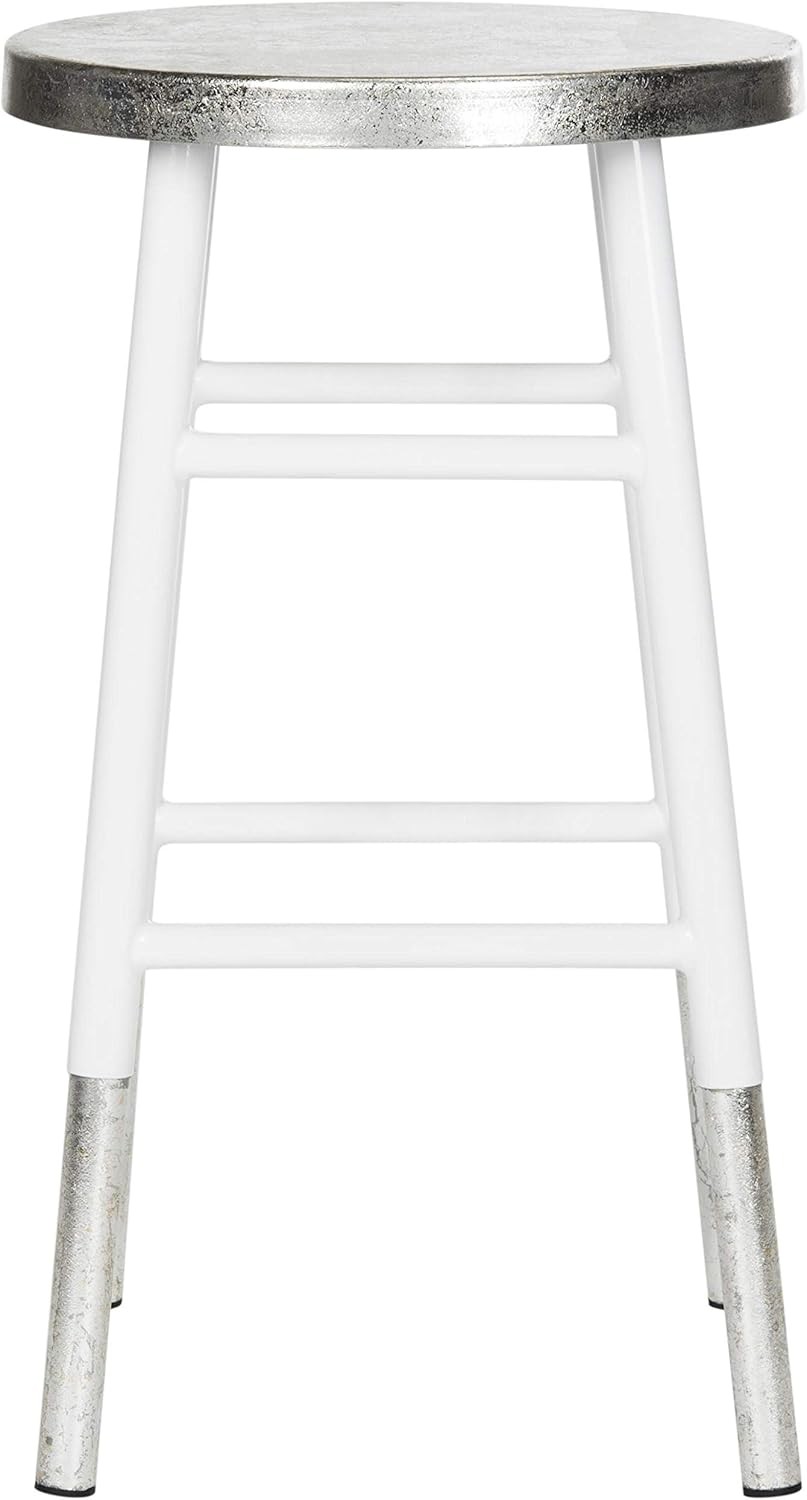 Home Collection Kenzie Grey & Silver 24-inch Counter Stool