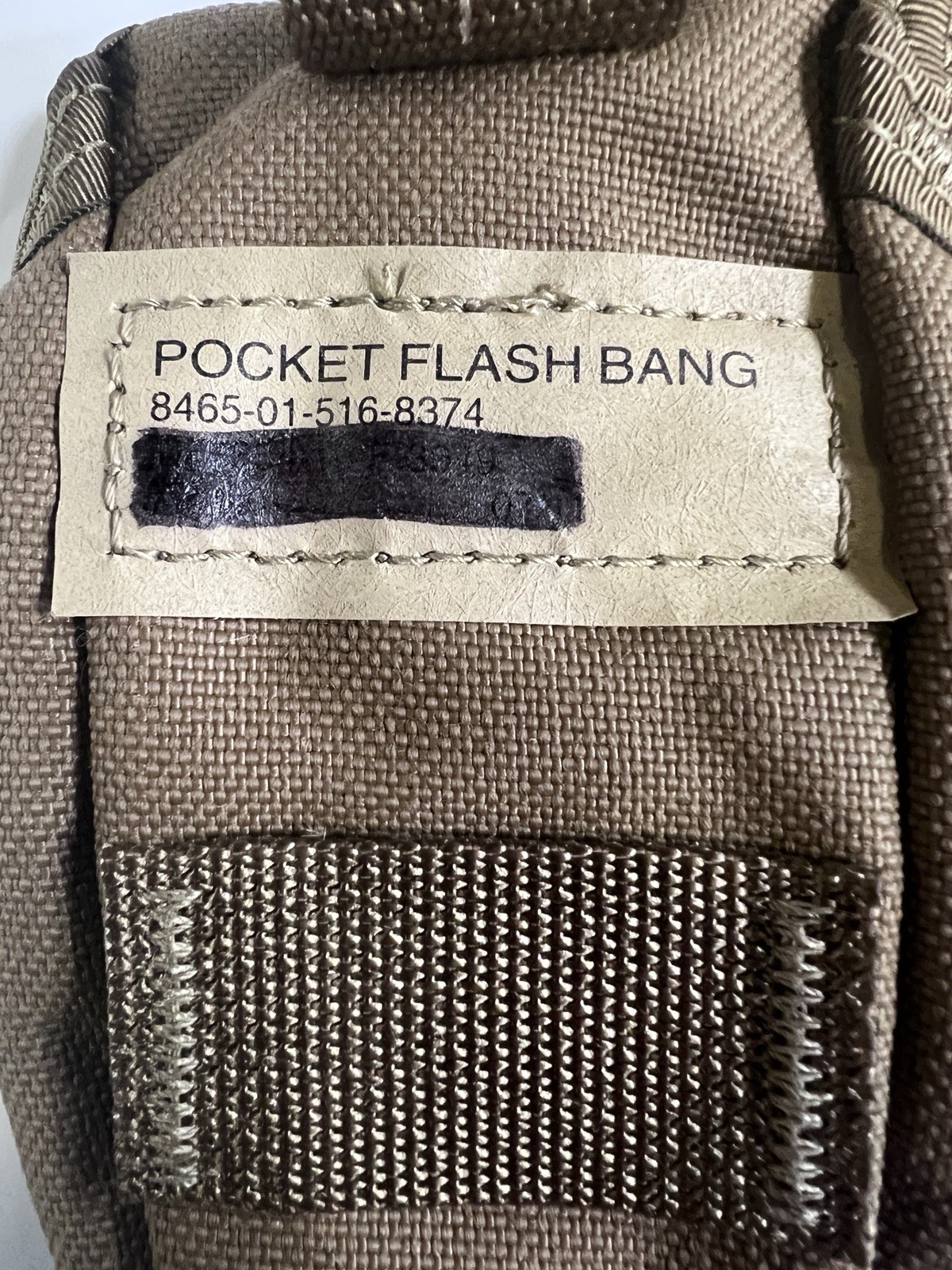 GI USMC Pocket Flash Bang Pouch, Coyote New 8465-01-516-8374 2 pack