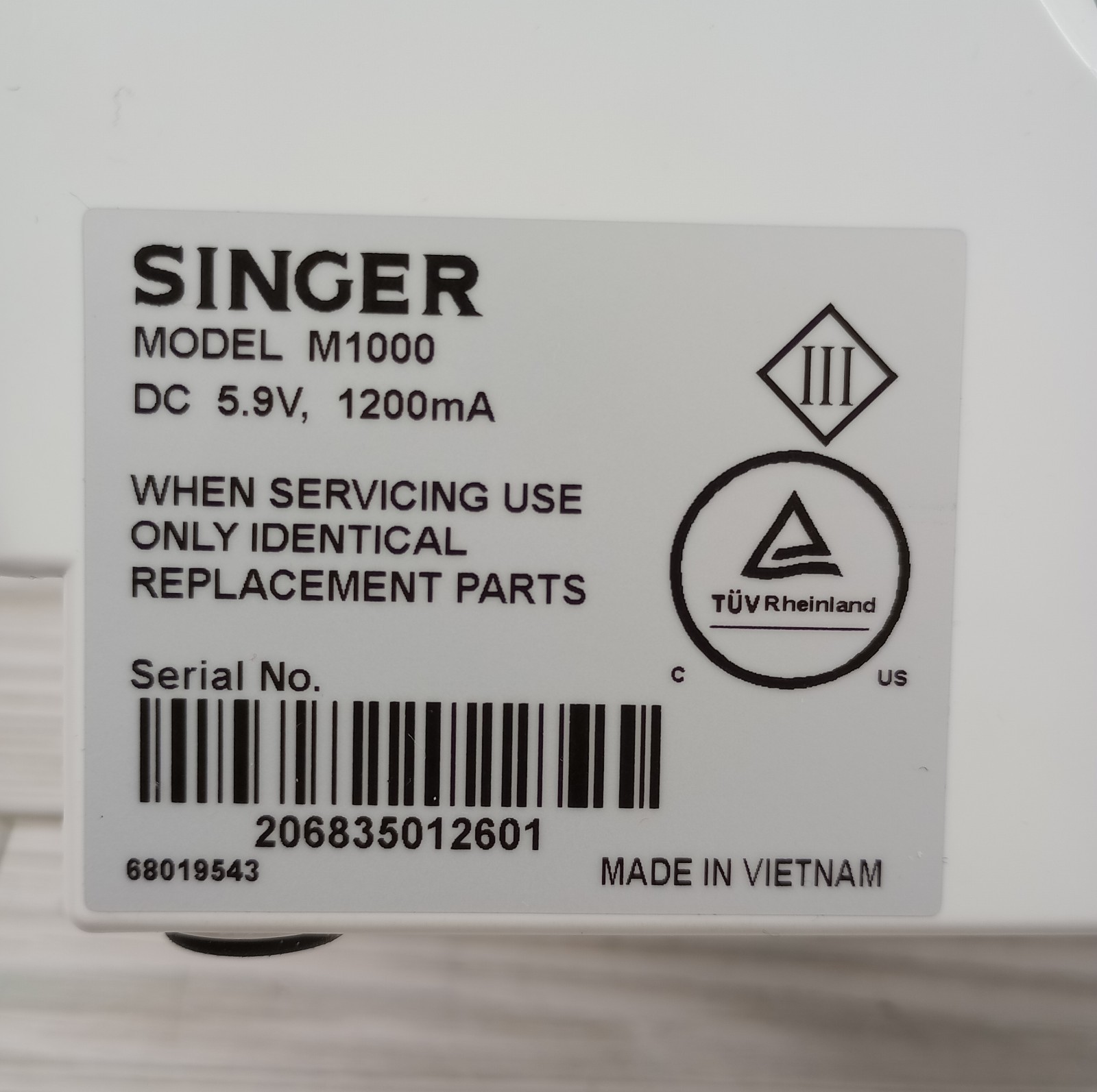 SINGER® M1000 Mending Machine-Machine Only **No Cords**