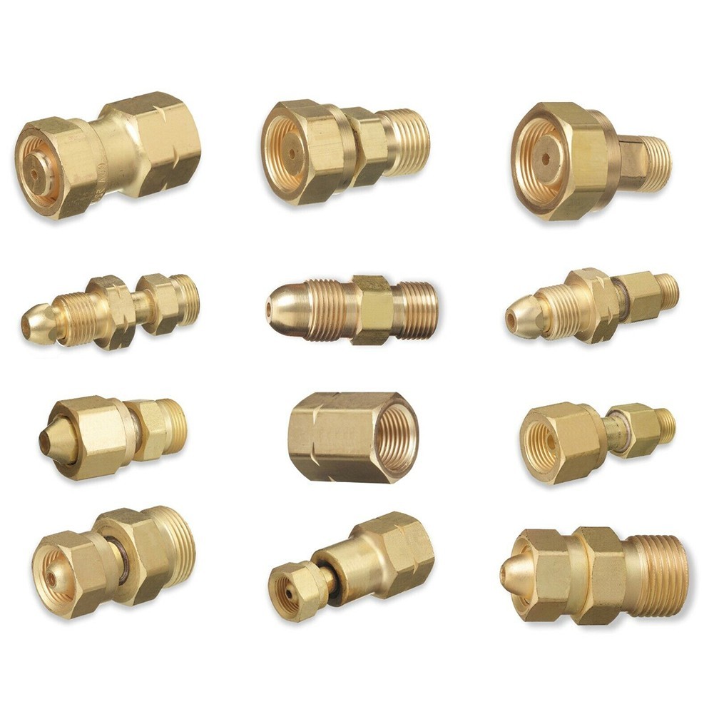 Nipples Acetylene Adaptors Cylinder Connector CGA-200/300 CGA-510 CGA-520 Valves