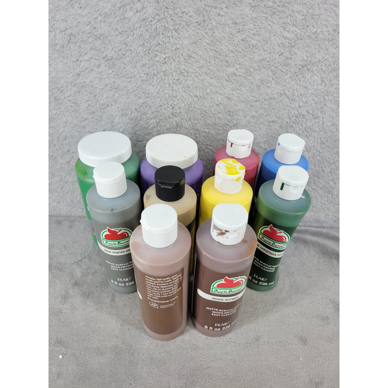Lot Of Apple Barrel Acrylic Paint Lot 8oz & 16oz Matte Quick Dry Art Supplies