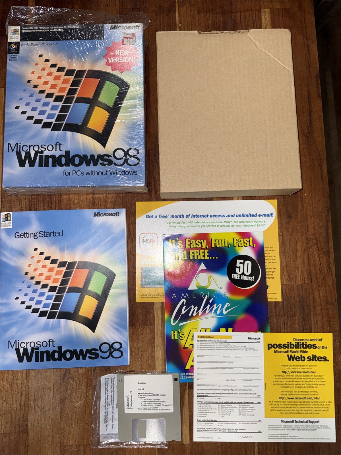 Microsoft Windows 98 Floppy for PC's without Windows