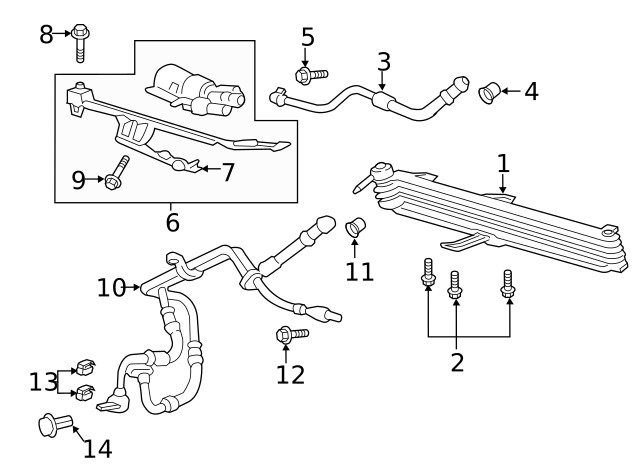 Genuine Ford Pump Bolt W500215-S300