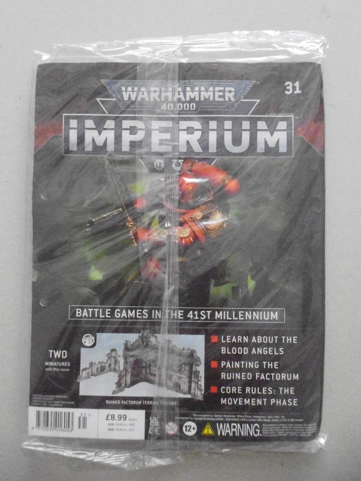 Warhammer 40,000- Imperium- Issue #31- Sealed- Two Miniatures- Ruined Factorium