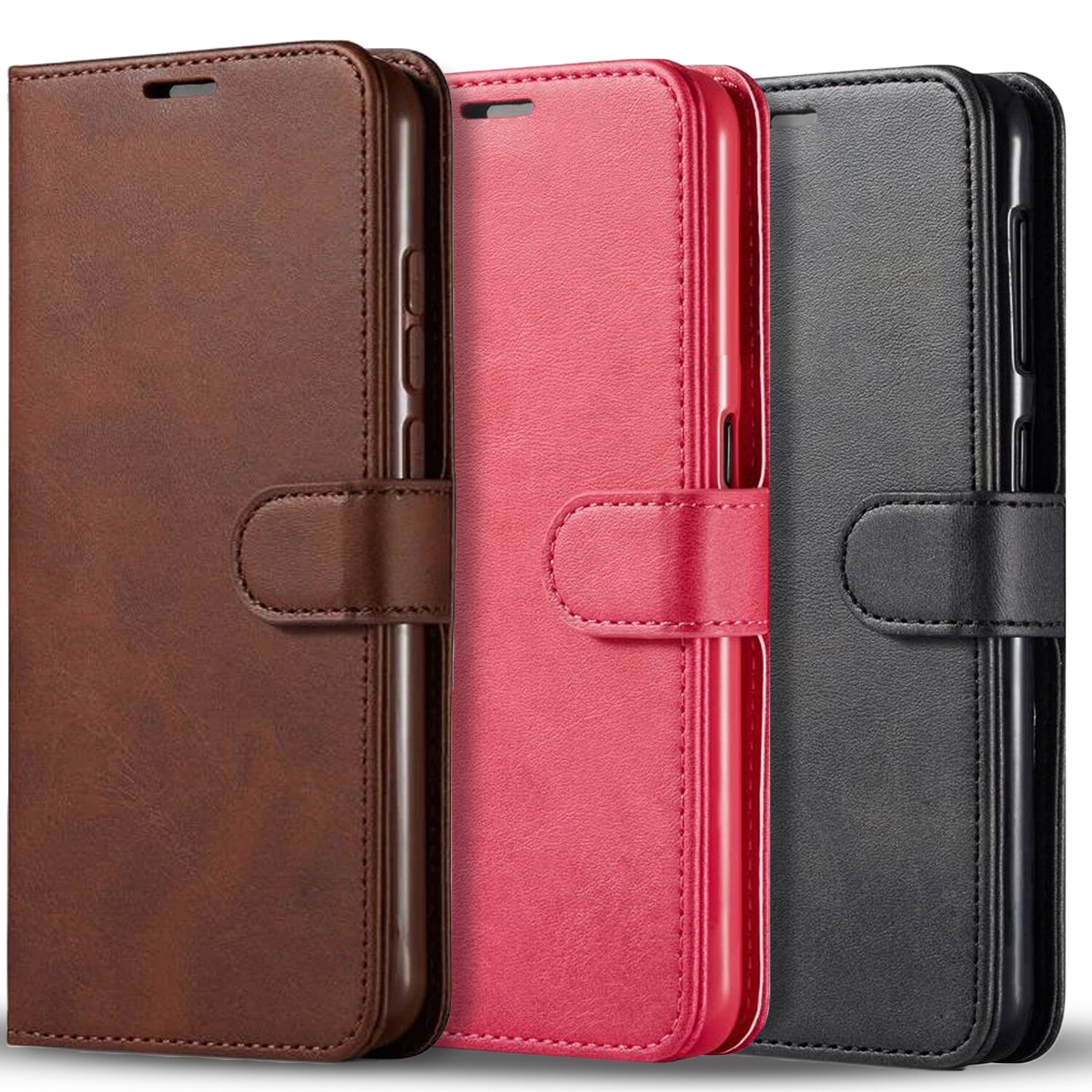 For Samsung Galaxy S22 Ultra Case /S22 Phone Cover Wallet +Tempered Glass Screen