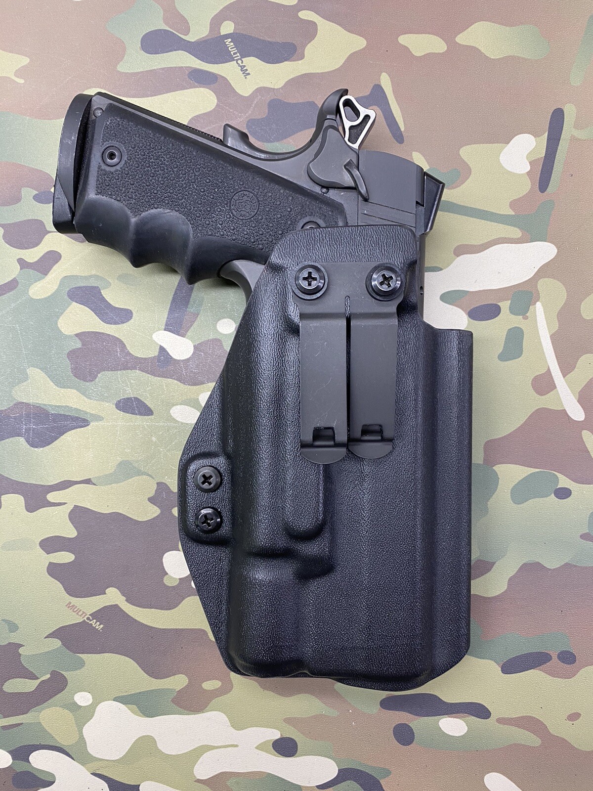 Black Kydex IWB Holster for Para Ordinance Black Ops 14-45 5" Surefire X300 U-B