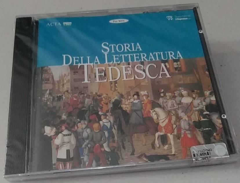 Storia Della Letteratura Tedesca CD-ROM 2000 NEW SEALED ITALIANA RARE OOP HTF