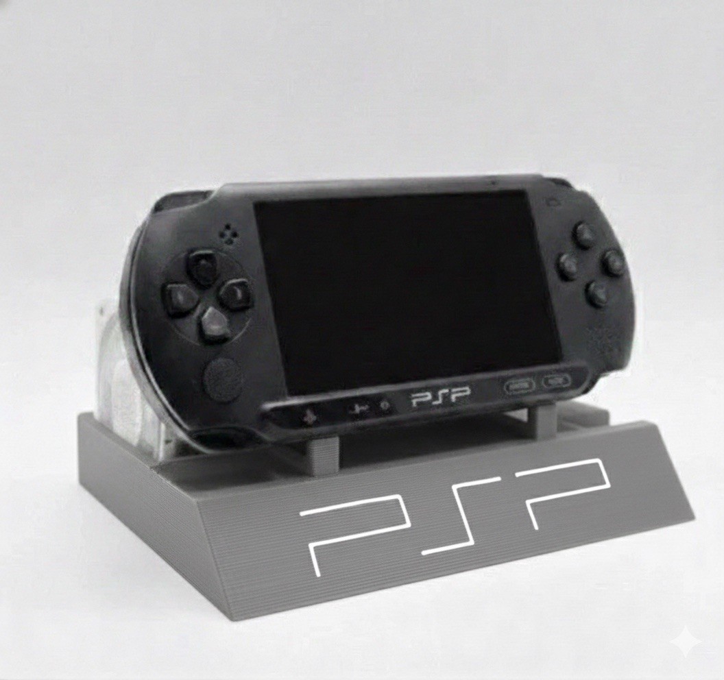 Sony PSP Display Stand UMD Game Storage Holder Dock For 2000 3000 Grey New