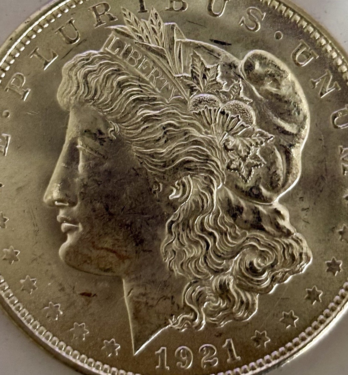 1921 Morgan Silver Dollar Philadelphia Ch Bu ++ A Nice 1921 Uncertified