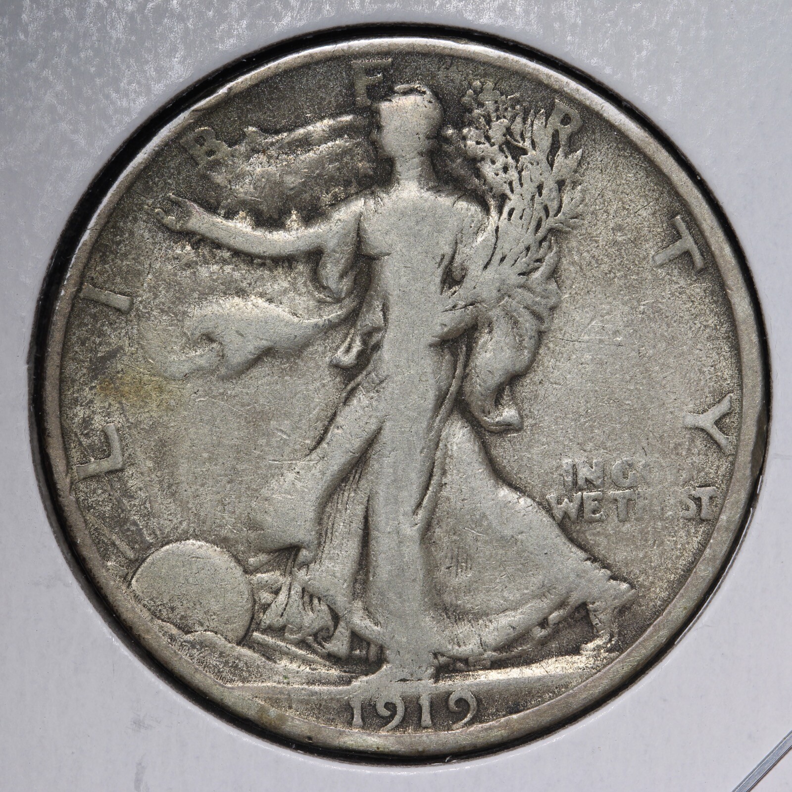1919-S Walking Liberty Silver Half Dolllar CHOICE FINE+ E129 SHE