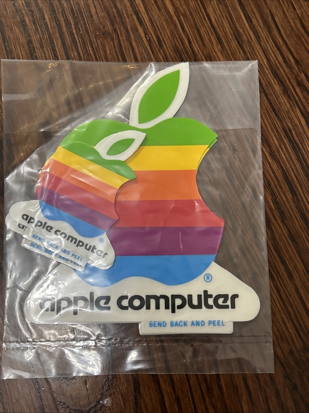 Vintage Apple Computer Rainbow Stickers 1990’s NIB  Set of 3