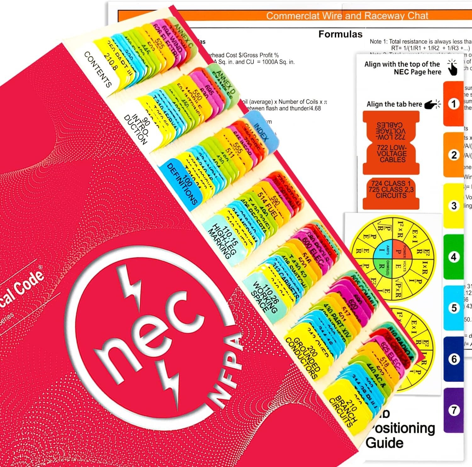 National Electrical Code 2023 Edition Code Book NEC Colored Tabs 120 PCS Guide