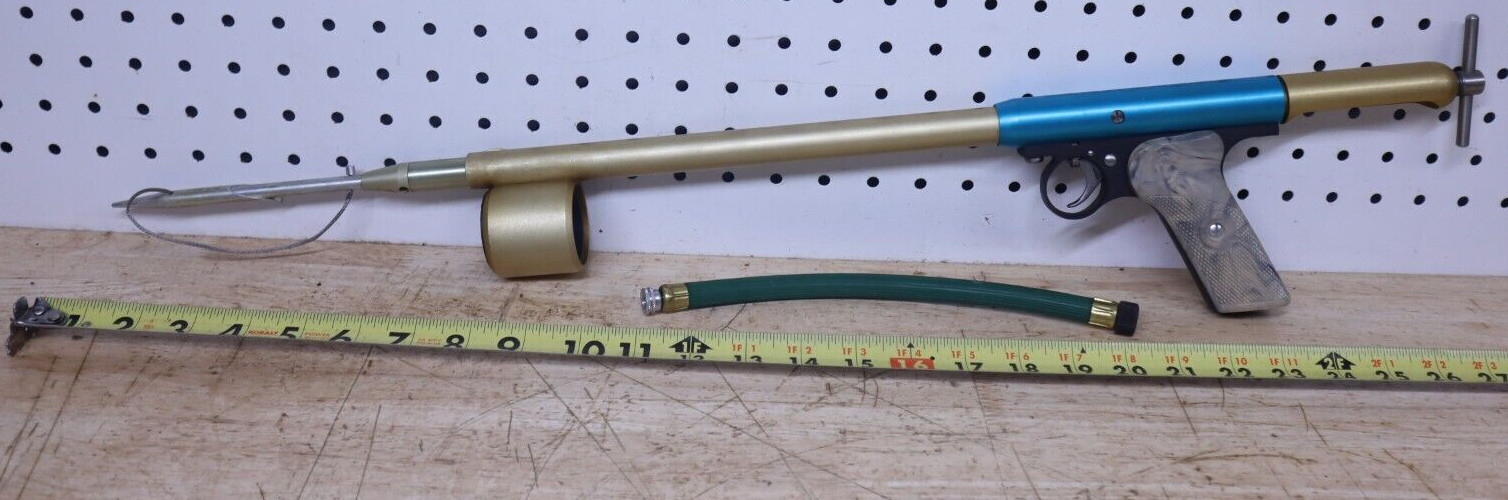 Rare Vintage 1950s Crosman Aluminum Rocket Spear Sea Gun CO2 Pneumatic 380 - USA