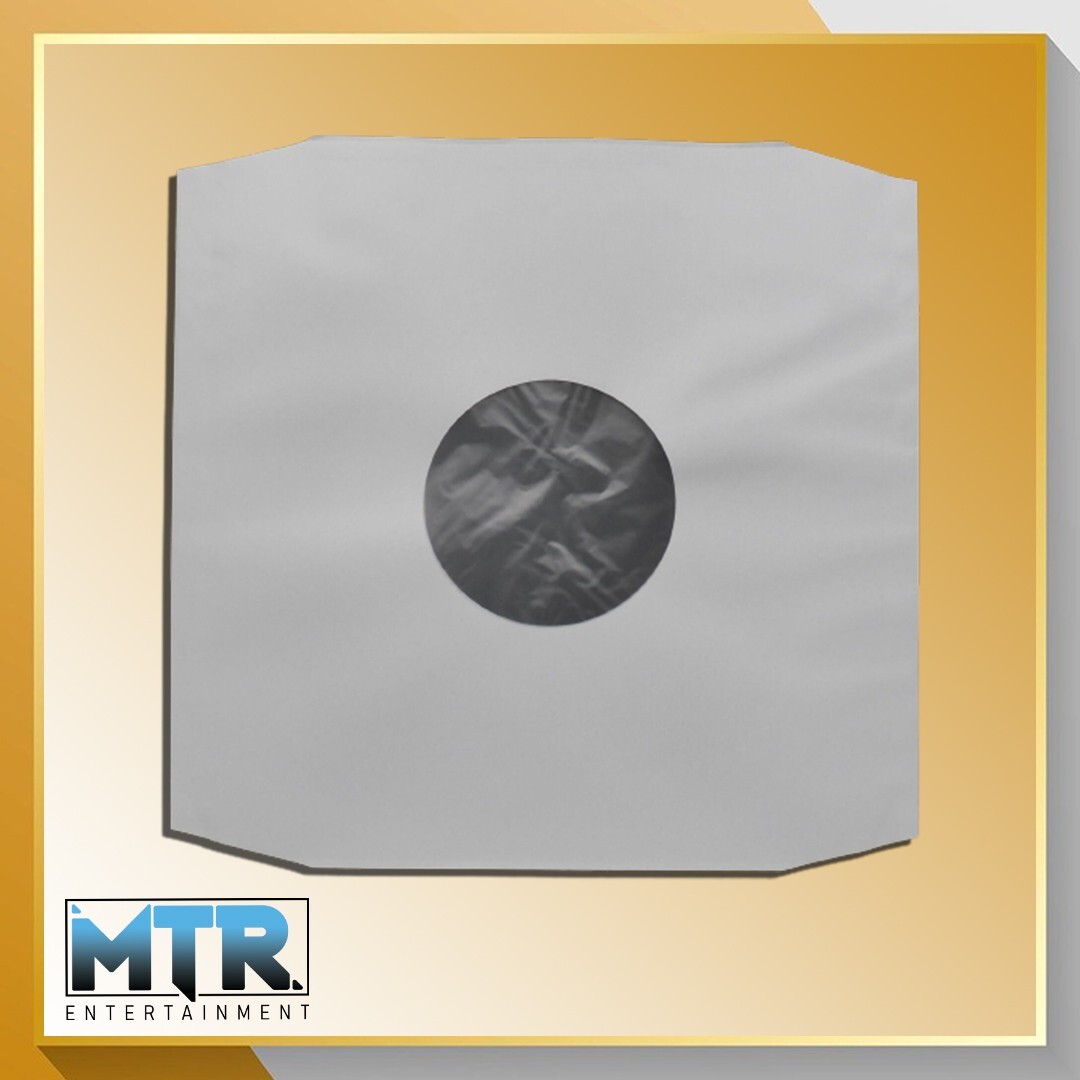 12" Vinyl White Poly-Lined Inner Record Sleeves (Qty 10)