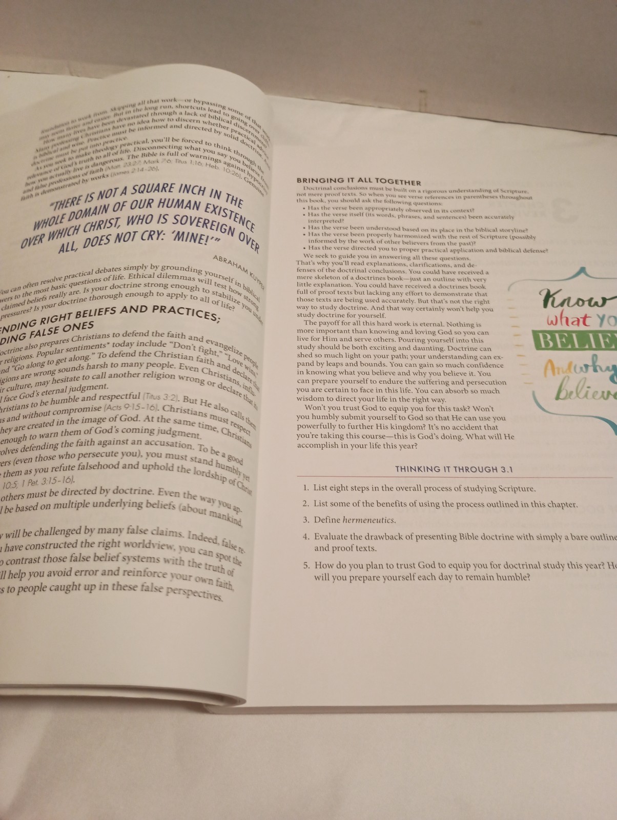 BJU Press Bible Doctrines Student Textbook