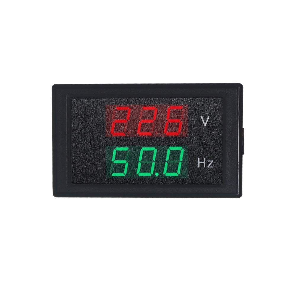 Digital AC Voltmeter Panel-Mounted Instrument Frequency Counter