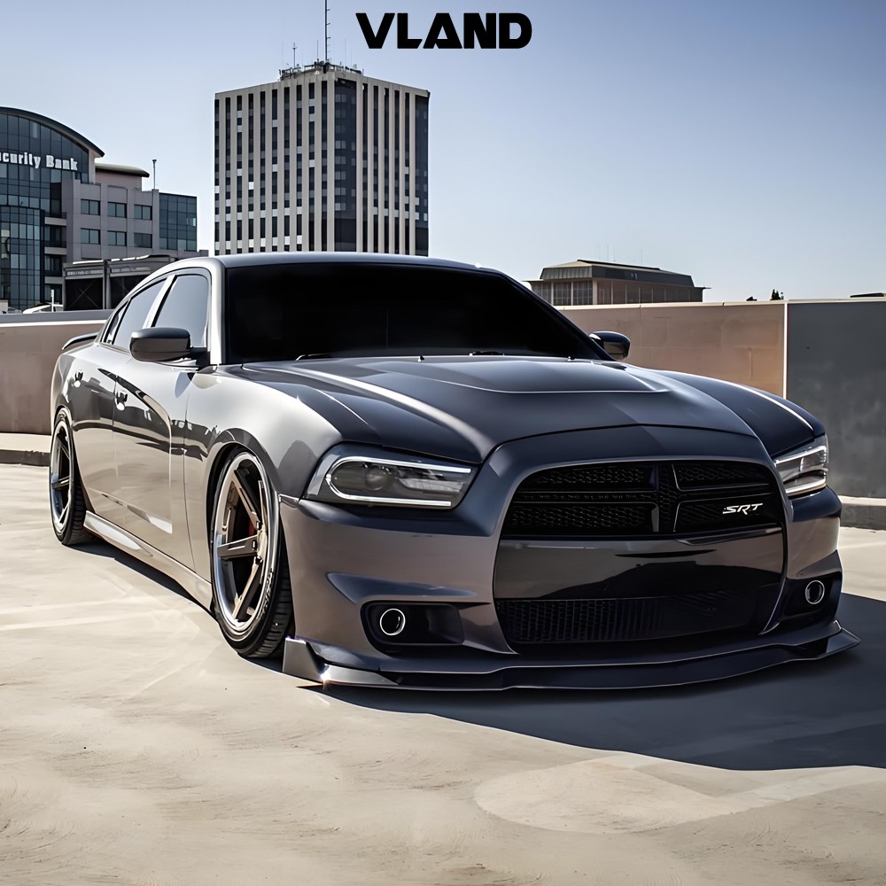 VLAND Fit For 2011-2014 Dodge Charger LED DRL Projector Headlights Lamps LH+RH