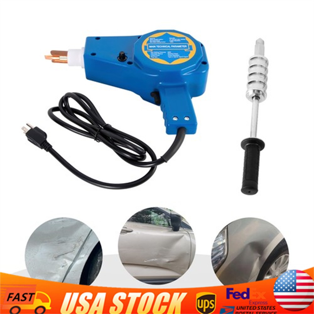 Auto Body Dent Repair Kit 800VA Electric Stud Welder Gun with Puller Hammer