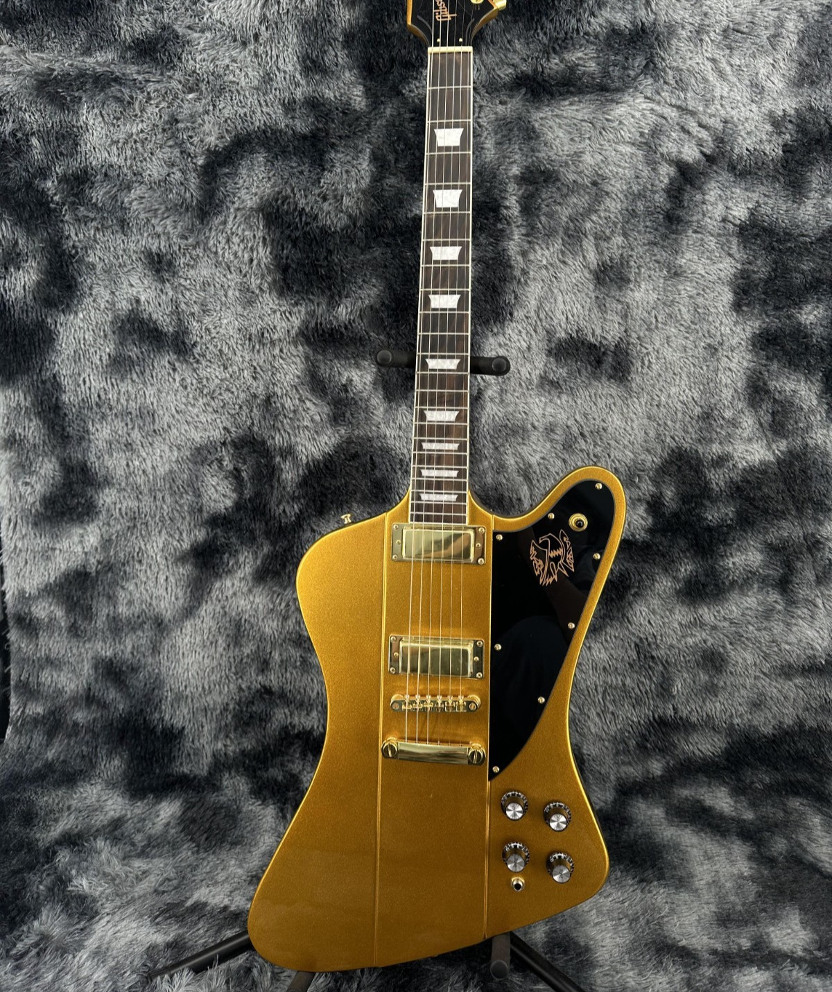 US warehouse 1963 Firebird I Gold Electric Guitar HH Pickups Gold Hardware